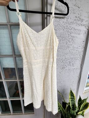 Luella For Target Ivory Eyelet Sundress with Adjustable Straps